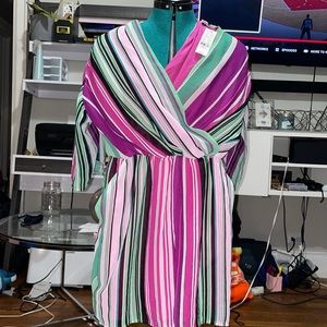 NY& Company Striped multi colored romper *BRAND NEW*